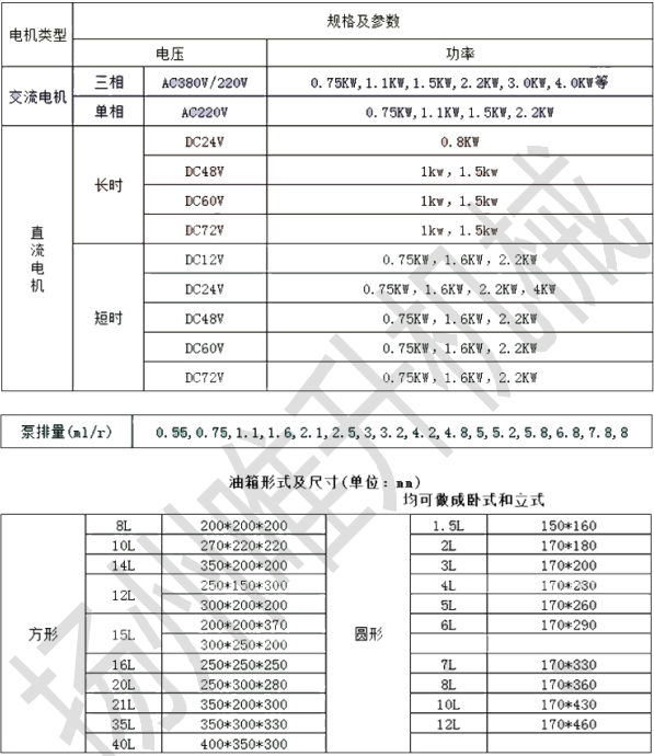 24v小型液壓動力單元總成舉升機液壓泵站