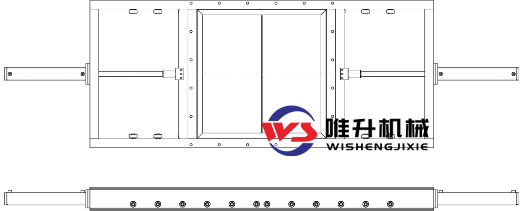 對(duì)開(kāi)式電液動(dòng)平板閘門